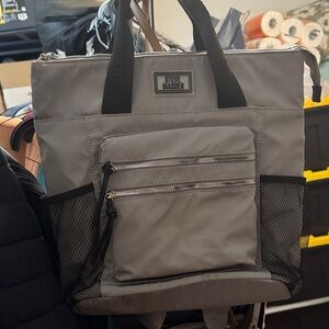 Steve Madden Charcoal Backpack with Black Accents